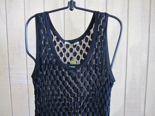 JERSEY GIRL embossed pattern A line style mesh tunic-14/16 $199 NWT - Picture 5 of 8