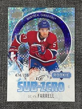 Sean Farrell 2023-24 Upper Deck Ice Hockey Sub Zero Rookie #SZ-60 /799 RC