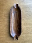 Charming Little Carved Wooden Serving Dish Spoon Rest 23 cm Long