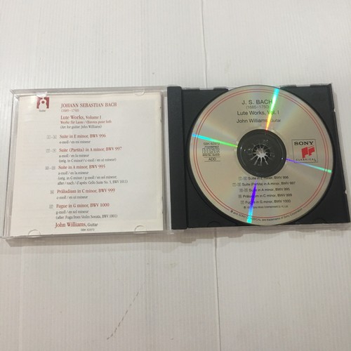 Bach Lute Suites Vol 1 John Williams CD SBK 62972 - Picture 4 of 6