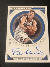 2018-19 National Treasures Peerless Signatures Toni Kukoc #PS-TKK AUTO /99