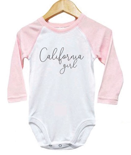 CALIFORNIA GIRL, WEST COAST, Sublimation, Infant BODYSUIT, ROMPER, Baby CREEPER - Picture 12 of 16