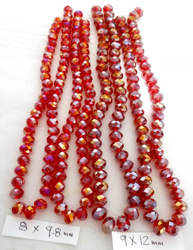 Vintage Czech Bohemia AB Crystal Fire Polished Beads For Making Jewelry