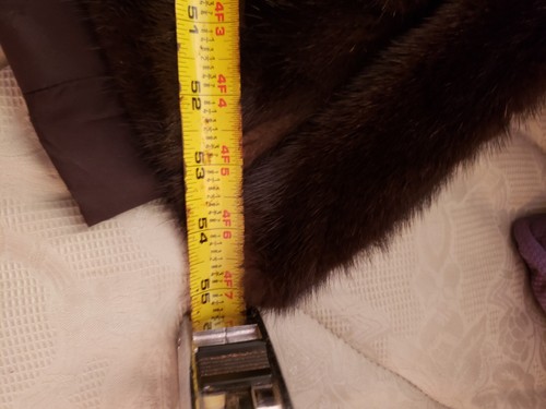 VTG Gorgeous Soft Brown Mink Fur Cape with scarf - Picture 10 of 13