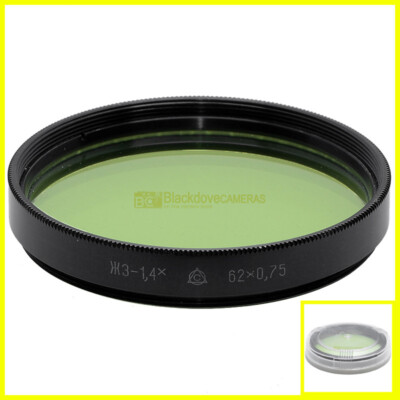 62mm. Zenit light green filter with screw connection M62. Green filter
