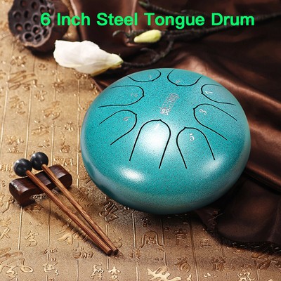 Steel Drum Handpan Drum 8 Note 6Inch Steel Tongue Drum with Drum Steel Drum Handpan Drum 8 Note 6Inch Steel Tongue Drum with Drum