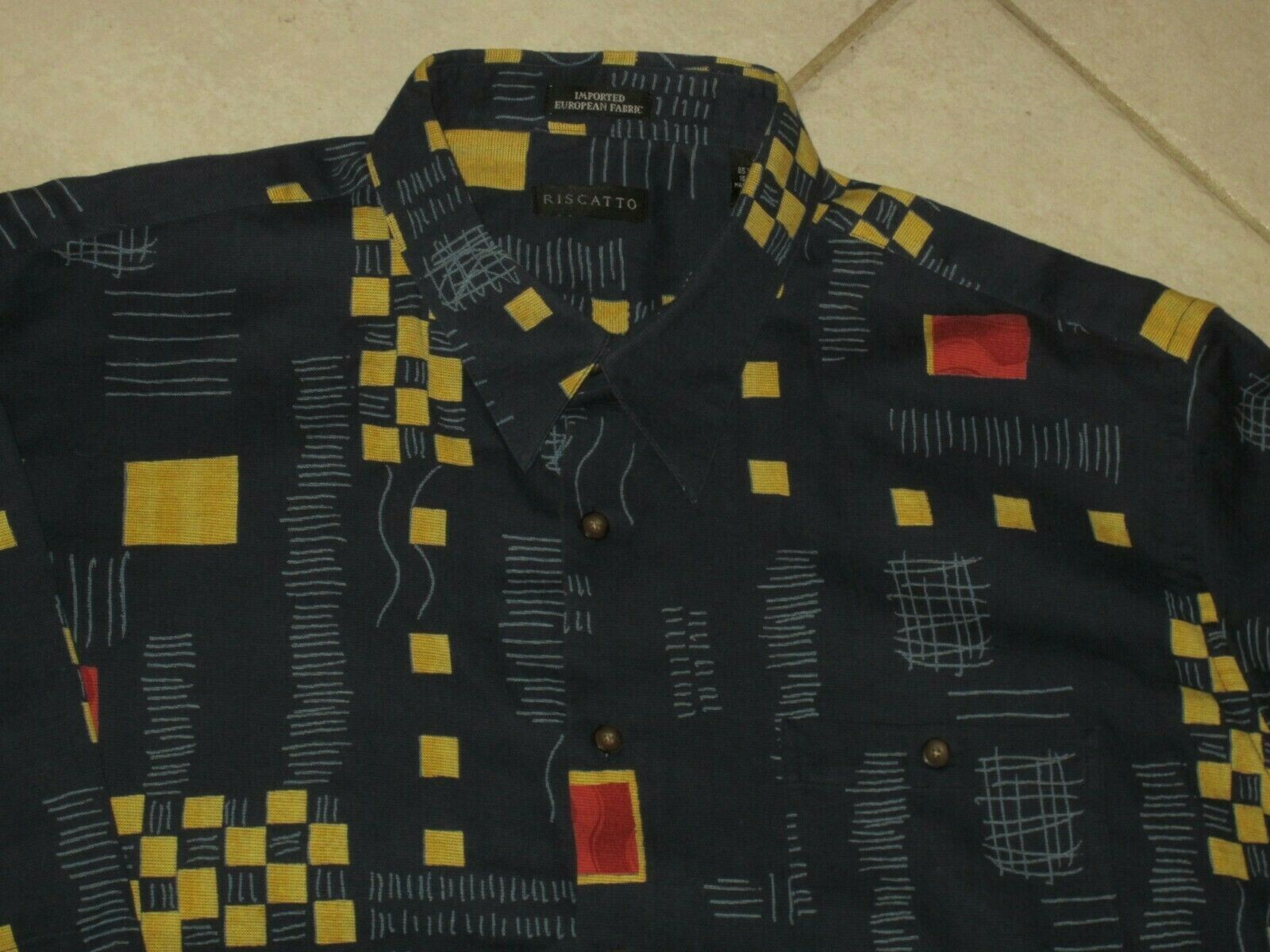 NICE MENS 3XL 3X RISCATTO 85 COTTON 15 RAYON GEOM… - image 4