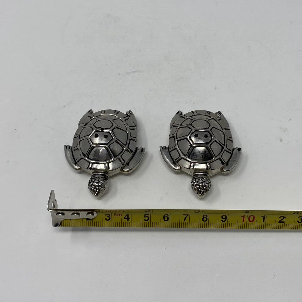 Набор металлической соли и перца Sea Turtle Sliver б/у в отличном состоянии - Изображение 3 из 3