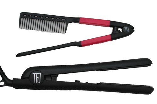 Women Flat Iron Ceramic Professional Ceramic Hair Straightener + Comb Included