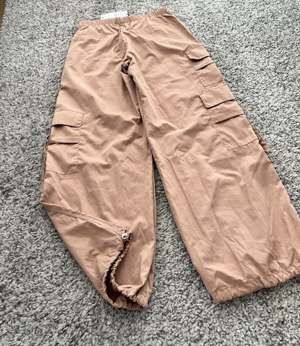 Zara £45.99 Nylon Blend Parachute Trousers Size XS - Picture 13 of 17