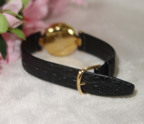 ROVEN DINO YELLOW BASE METAL SAPPHIRE CRYSTAL LEATHER QUARTZ WATCH new - Picture 2 of 3