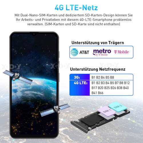 XGODY Neu Smartphone Android 6,5" Handy Ohne Vertrag DE Dual SIM 4Core Phablet - Bild 9 von 15