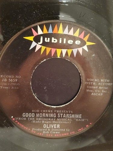 OLIVER 7" 45 RPM "Good Morning Starshine" & "Can't You See" VG condition - Picture 3 of 4