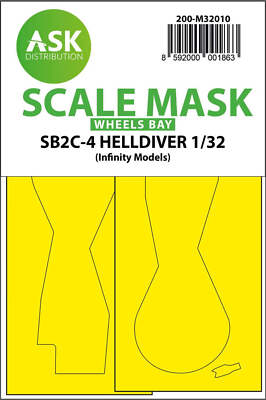 Art Scale 1/32 Art Scale SB2C-4 Helldiver wheel bays express mask for Infinity k