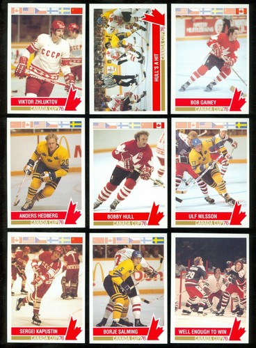 1992-93 FUTURE TRENDS 1976 CANADA CUP 76 HOCKEY CARD 102-201 & PROMO SEE LIST - Picture 83 of 206