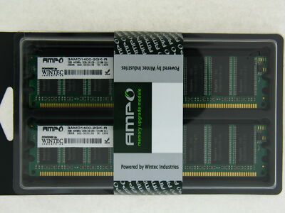 AMPO / WINTEC 3AM D1400-2GK-R 2GB 2X1GB DDR1 400MHZ 2RX8 UDIMM Set