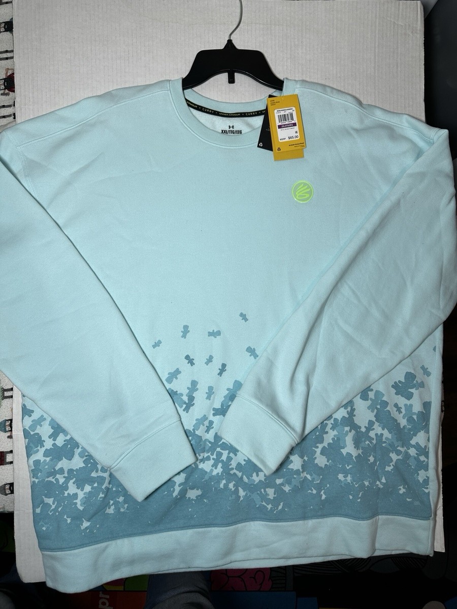NEW Mens Under Armour UA Curry Sour Patch Sweatshirt Blue