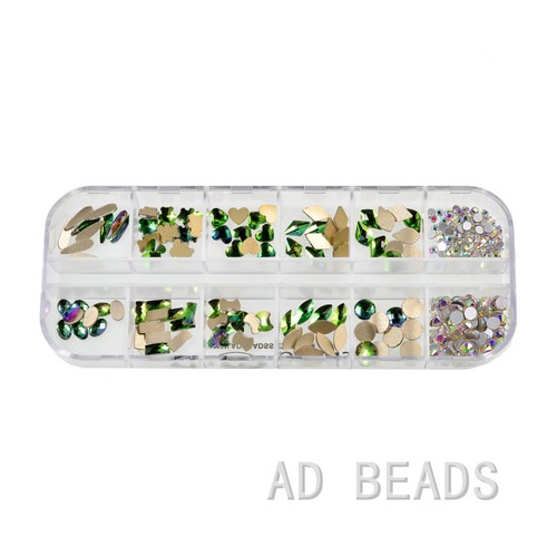 300 Stck. Top Tschechisch Kristall Multi-Form Flatback Strass Nail Art Dekoration Zum Selbermachen - Bild 4 von 14