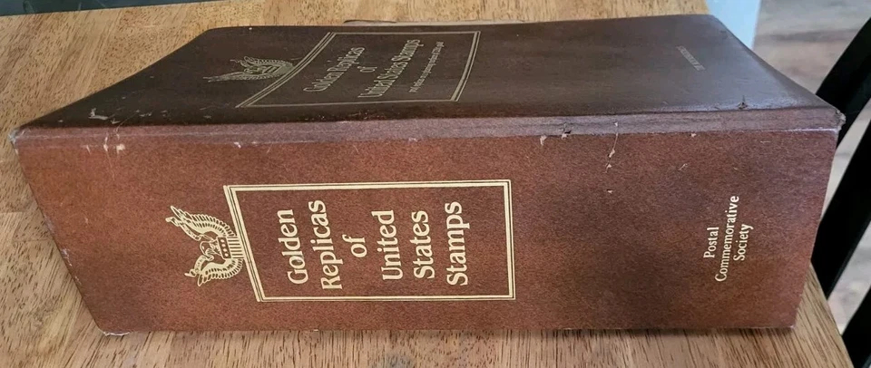 13 Golden Replicas Of United States Stamp Proof Replicas 22kt Gold Collection  - Image 2 of 4