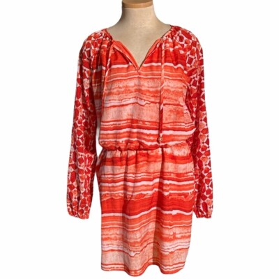 Michael Kors Peasant Dress Michael Michael Kors Striped Peasant