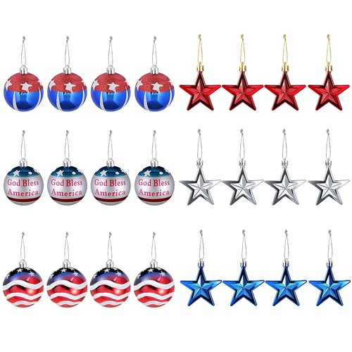 24Pcs Hanging Ornaments Ball Festival Party Wall Indoor Outdoor Decoration - Picture 7 of 9