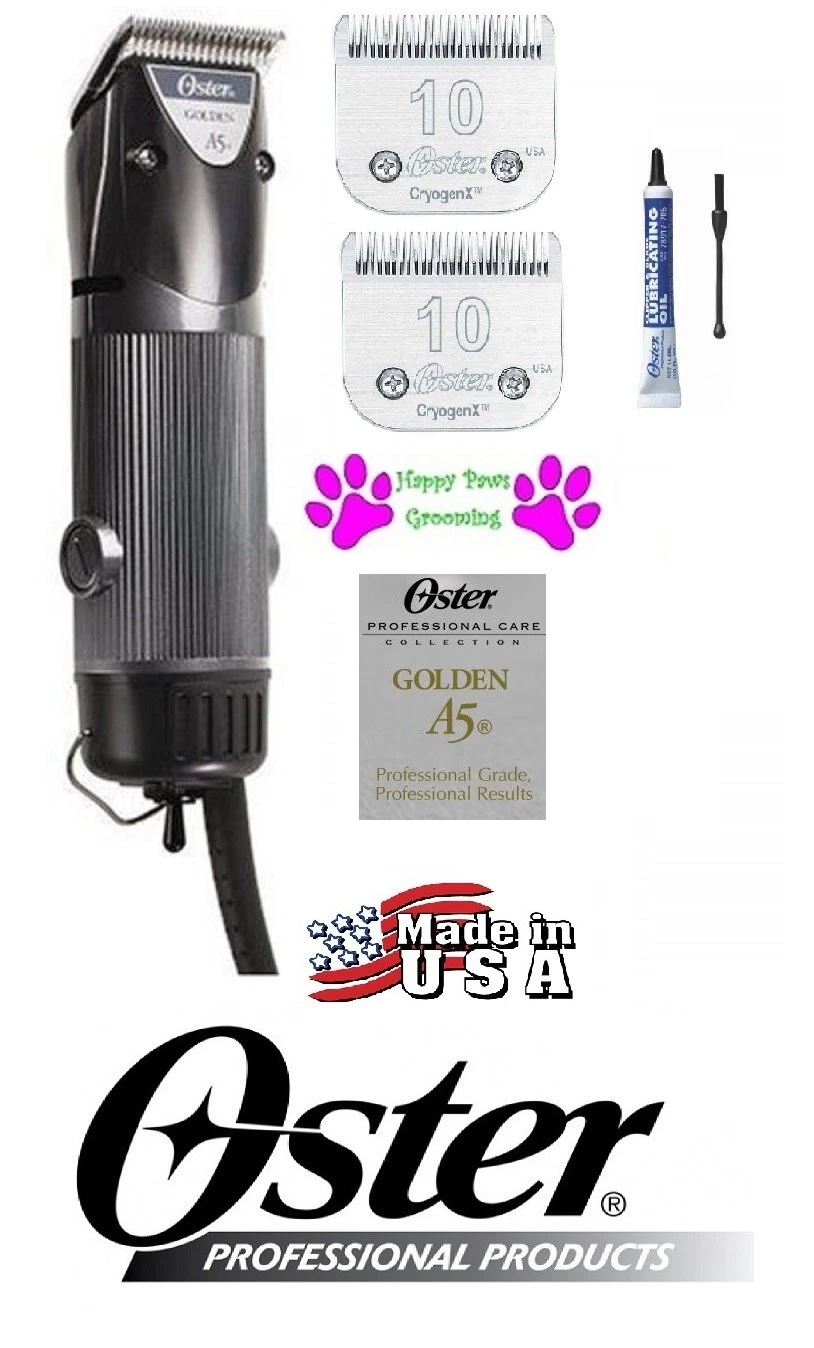 Pet Grooming Oster GOLDEN A5 2-Speed CLIPPER SET&2 Cryogen-X 10 BLADES DOG HORSE
Opens in a new wind