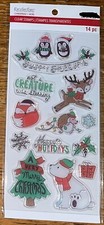 Recollections Christmas Animals Clear Stamp Set Polar Bear Hedgehog Reindeer NEW