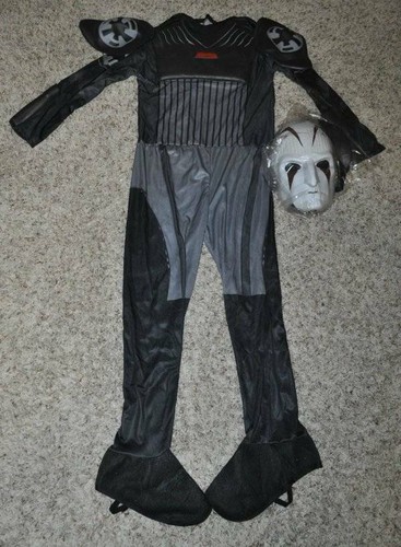 Inquisitor Halloween Costume Disney Star Wars Rebels Jumpsuit Boot Tops Mask- S - Picture 2 of 3