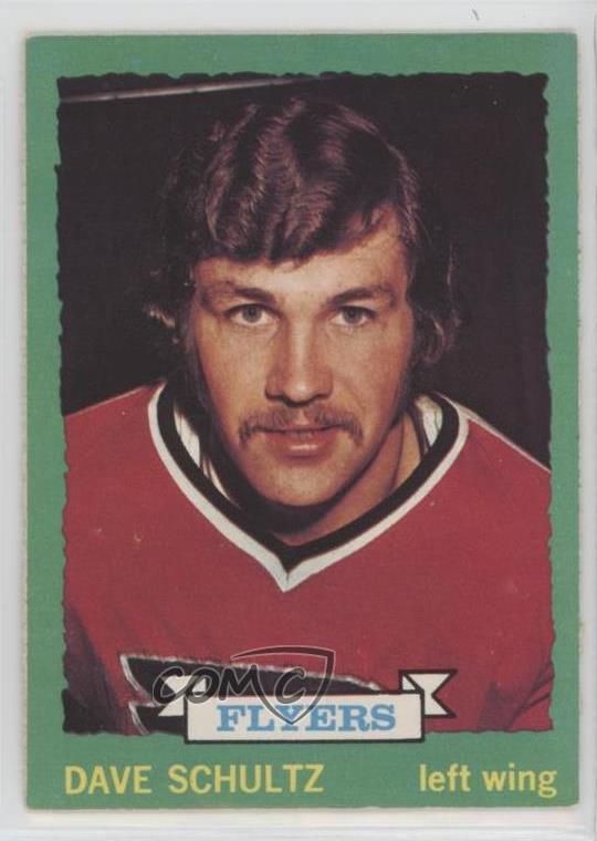 1973-74 O-Pee-Chee Light Back Dave Schultz #166 Rookie RC