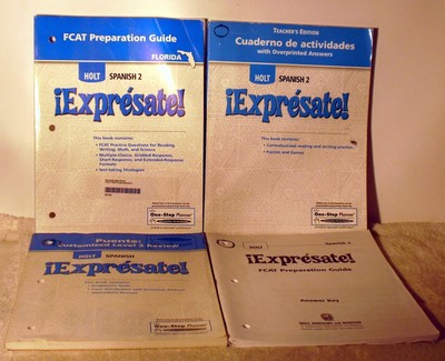 Holt Expresate Spanish 2 Student Answer Key 4 Books EBay