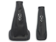 SCHALTMANSCHETTE HANDBREMSSACK FÜR ALFA ROMEO GTV FL 1998-2004 STICKEREI GRAU