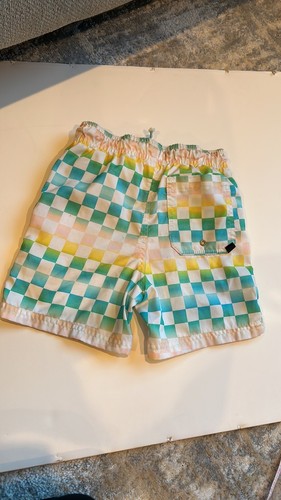 Art Class Boy’s Checkered Swim Trunk Shorts Sz 6/7 - Picture 5 of 10