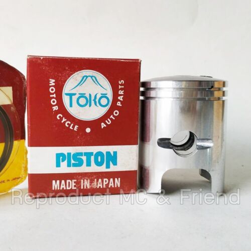 Pistón Kawasaki KD100 KH100 KM100 KV100 + anillos + juego de pines OS 1.50 (Japón) - Imagen 2 de 6