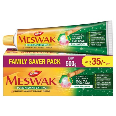 Dabur Meswak Toothpaste 500g (2 x 200g + 1 x100g) Complete oral care Anty-cavity
