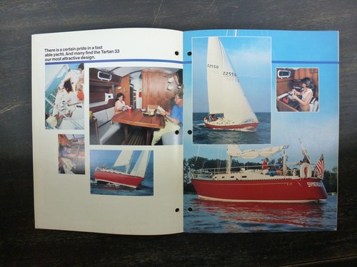 Tartan 33 original factory sailboat brochure - Picture 3 of 5