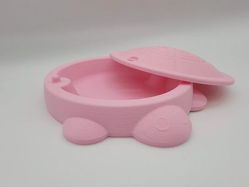 Mini Sandbox Turtle With Lid Cap | Reptile Feeder | Desk Bin Organizer | Tanks - Picture 15 of 16