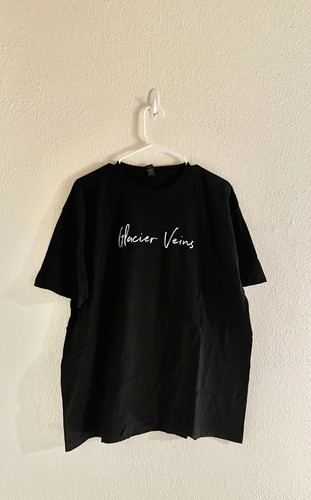 Glacier Veins Indie Alternative Rock Band Shirt Size XL Black