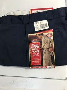 dickies plain front twill pants