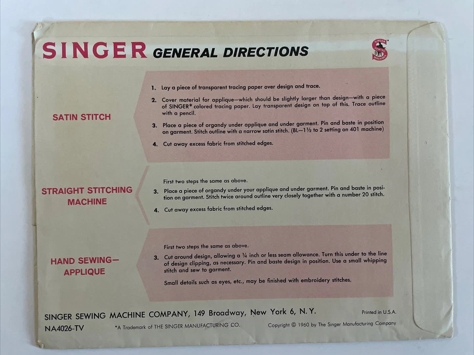 Vintage Singer Pattern 6 Designs for decorating little girls dresses - Image 2 of 2