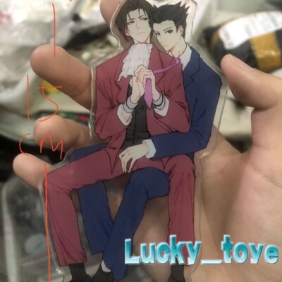 15cm Phoenix Wright Miles Edgeworth Acrylic Stand Figure Toy Model
