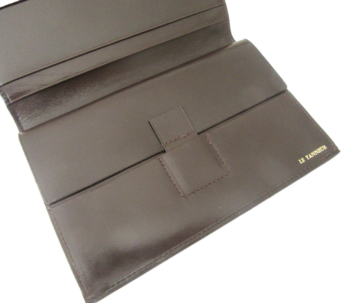 MAGNIFIQUE PORTEFEUILLE LE TANNEUR CUIR LISSE MARRON NEUF DE STOCK Q211 - Imagen 4 de 6