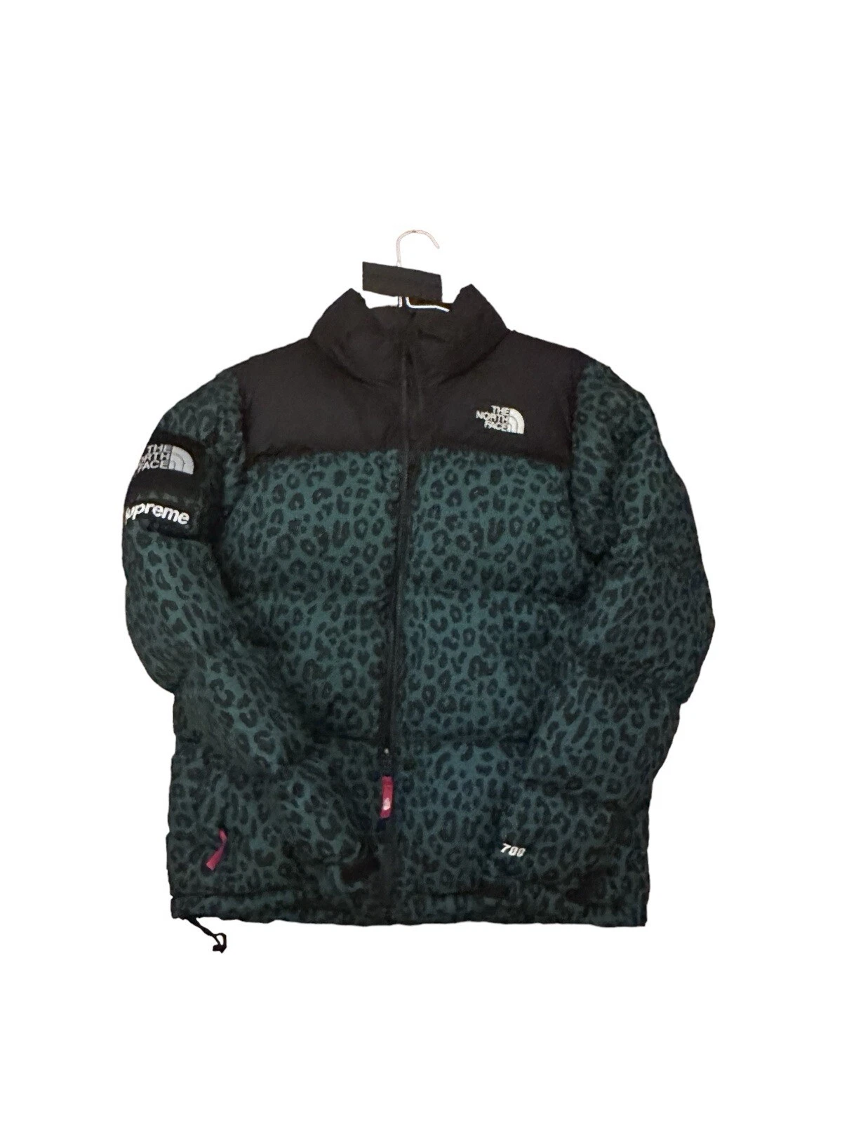 Supreme x The North Face TNF vert léopard Nuptse S