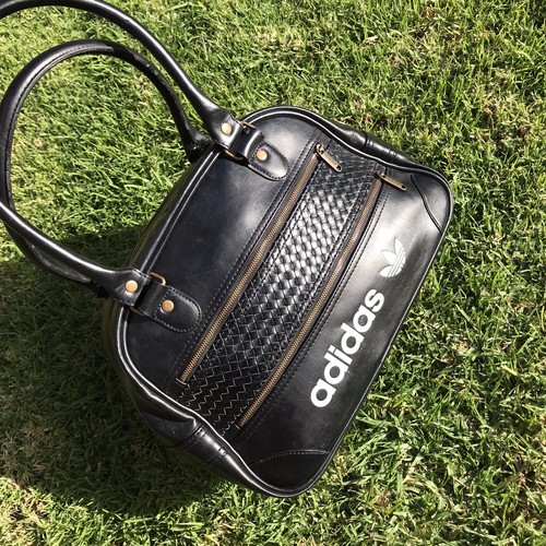Adidas Black Vintge Authentic Designer Signed Shoulder Bag Cottage-core Bag - Picture 19 of 21