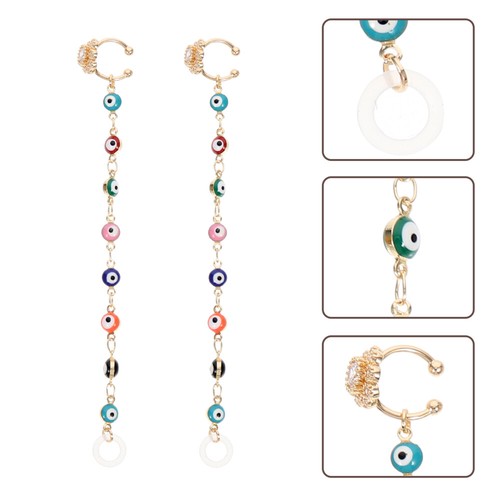 Headset Anti-lost Link Earphone Earring Chain for Earpiece - 第 9/12 張圖片