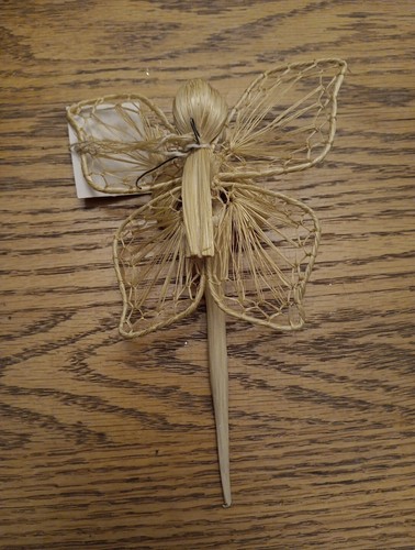 Monet Abaca Fairy Wings Butterfly Ornament New 7" - Picture 4 of 7