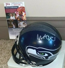 RAPPER MACKLEMORE SIGNED SEATTLE SEAHAWKS MINI HELMET THE HEIST THRIFT SHOP JSA