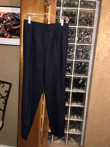 navy cuffed trousers