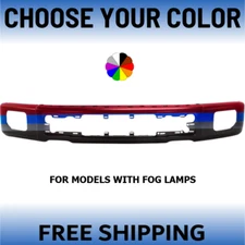 NEW Choose Your Color Front Bumper For 2015-2017 Ford F-150 With Fog Lamp Holes