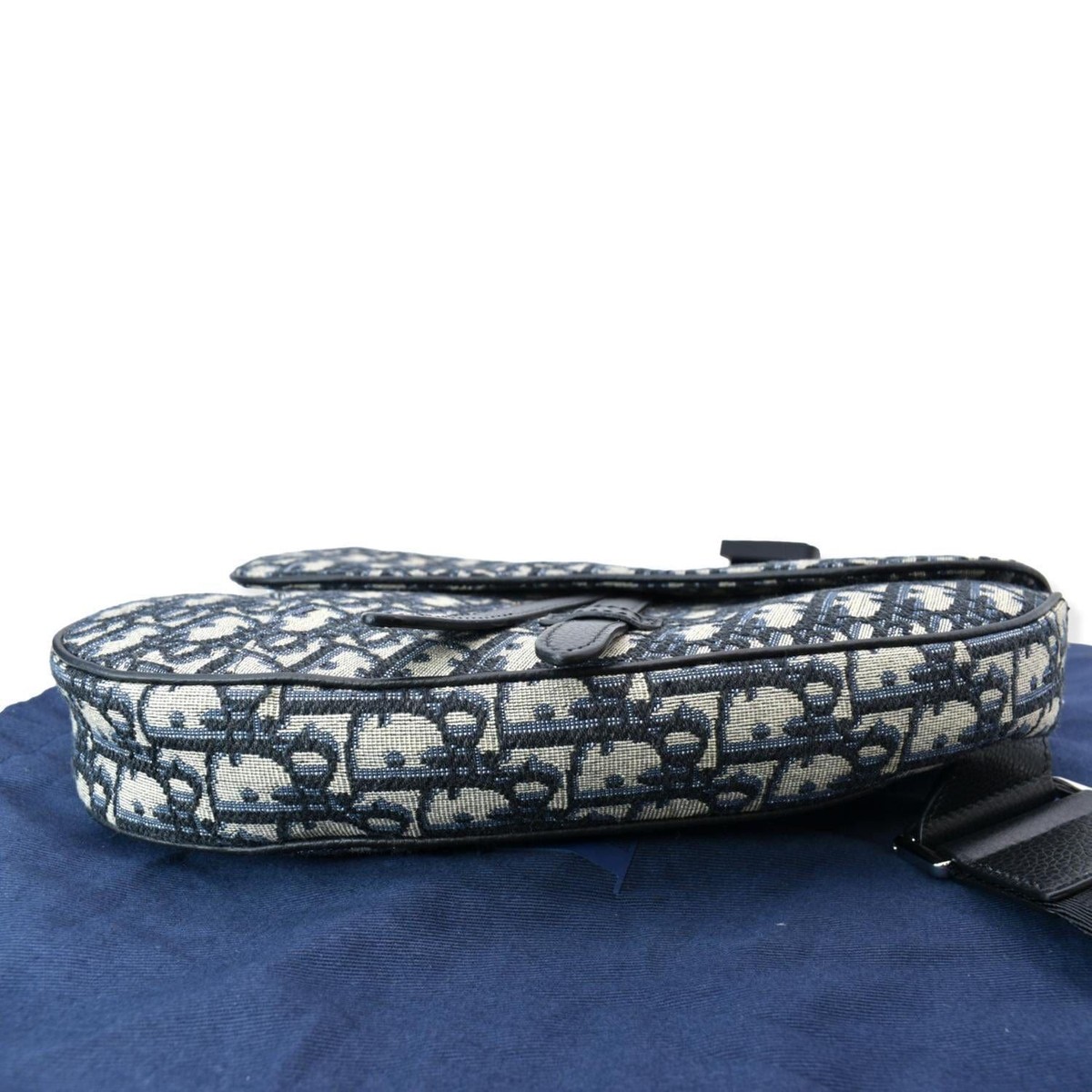 CHRISTIAN DIOR Saddle Oblique Jacquard Crossbody Bag CHRISTIAN DIOR Saddle Oblique Jacquard Crossbody Bag