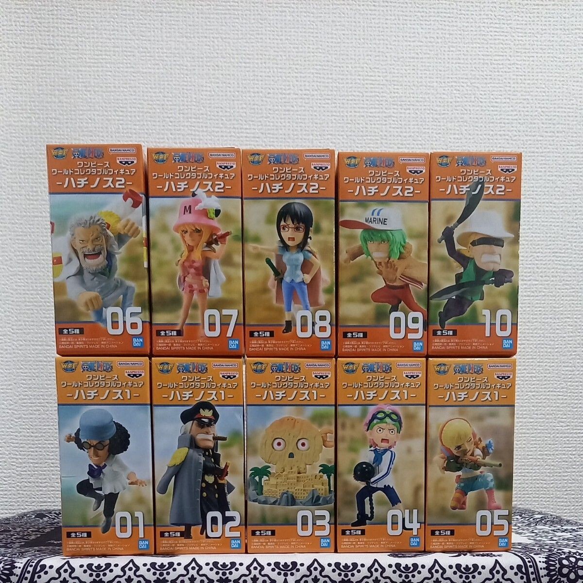 One Piece World Collectable Figure WCF Hachinosu 1 2 Set New Japan